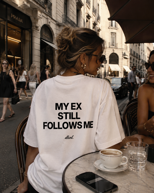MY EX STILL FOLLOWS ME - Heavy Cotton T-Shirt