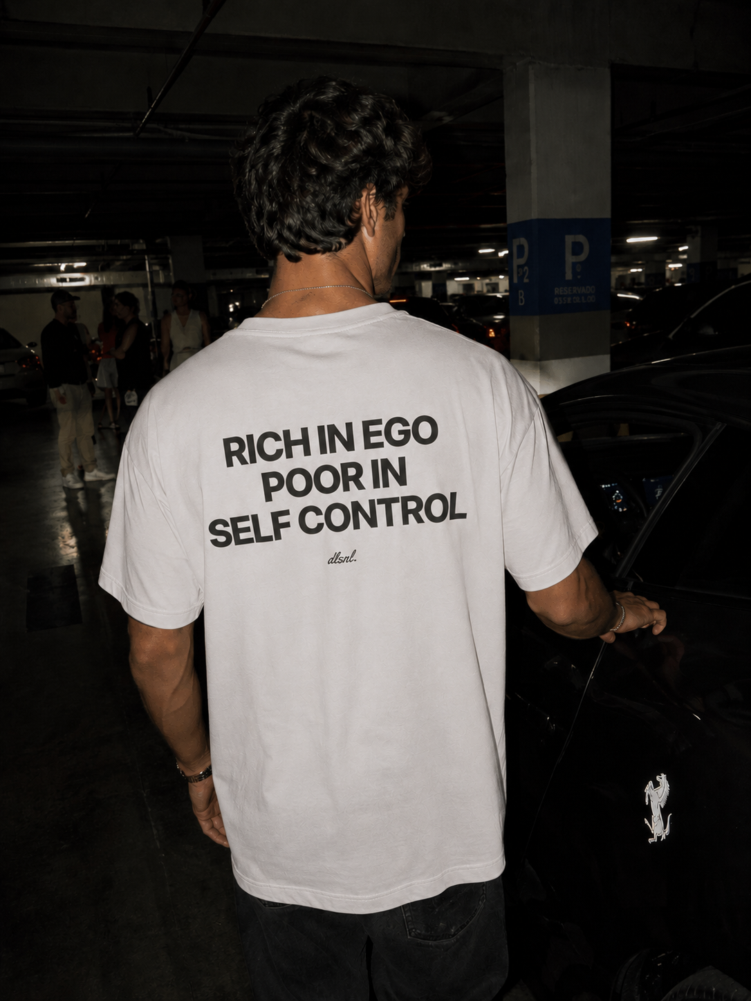 RICH IN EGO POOR IN SELF CONTROL - Heavy Cotton T-Shirt
