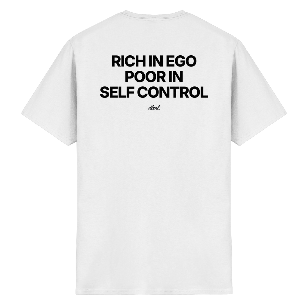 RICH IN EGO POOR IN SELF CONTROL - Heavy Cotton T-Shirt